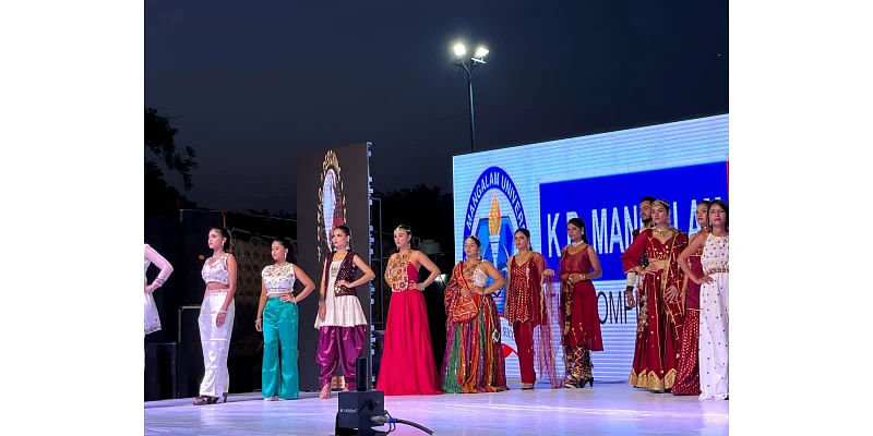  Budding Designers From K R Mangalam Presented Their Collection In The Fashion Show