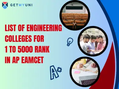 List of Engineering Colleges for 1 to 5000 Rank in AP EAMCET 2025