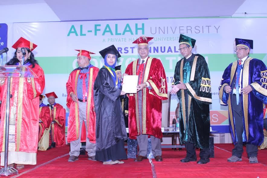 1st Annual Convocation Ceremony of Al-Falah University held on 20th March