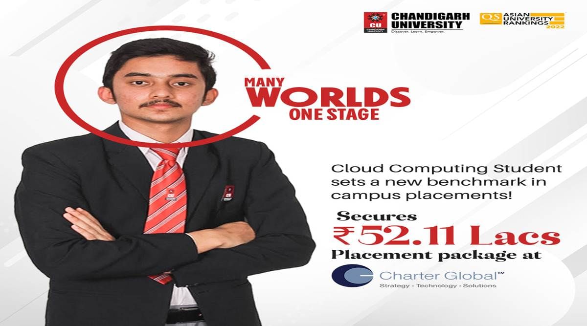 Chandigarh University student from Cloud Computing secures 52.11 Lacs placement package at Charter Global Inc.