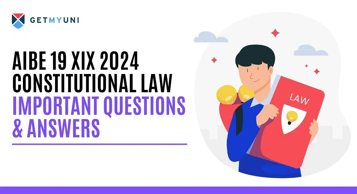 AIBE 19 XIX 2024 Constitutional Law Questions & Answers