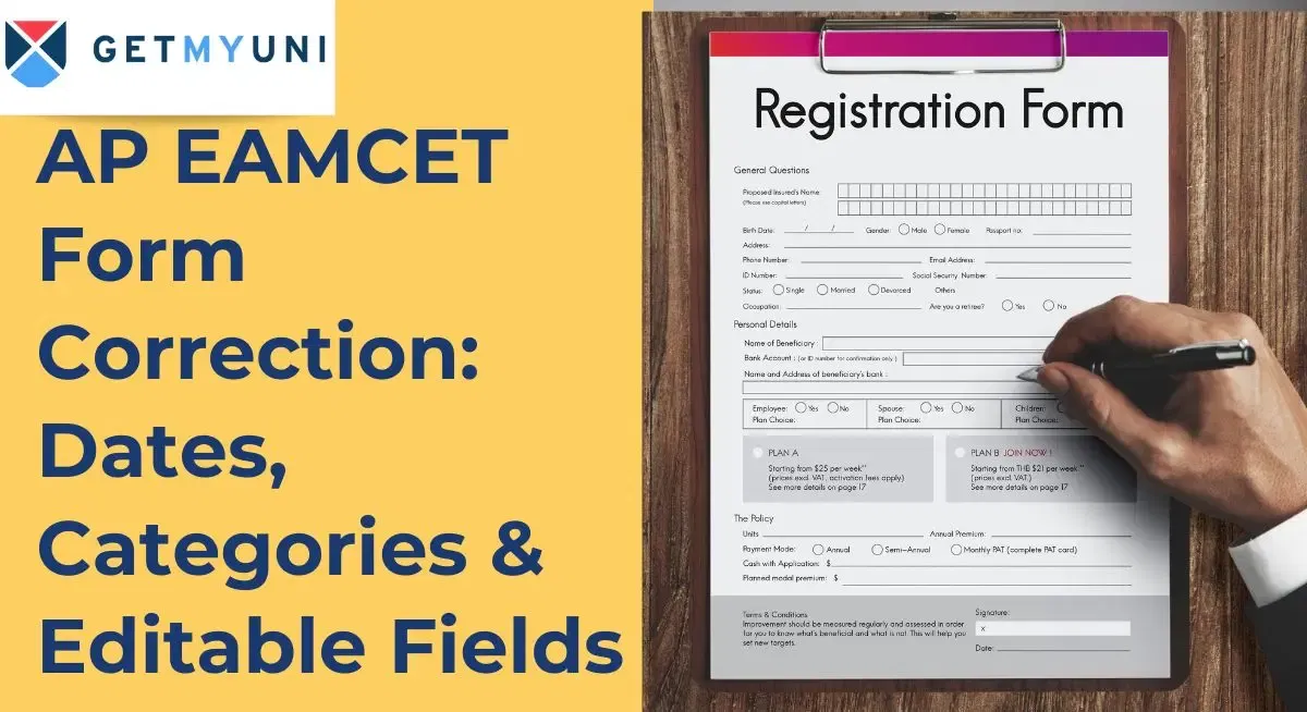 AP EAMCET Form Correction: Dates, Categories & Editable Fields
