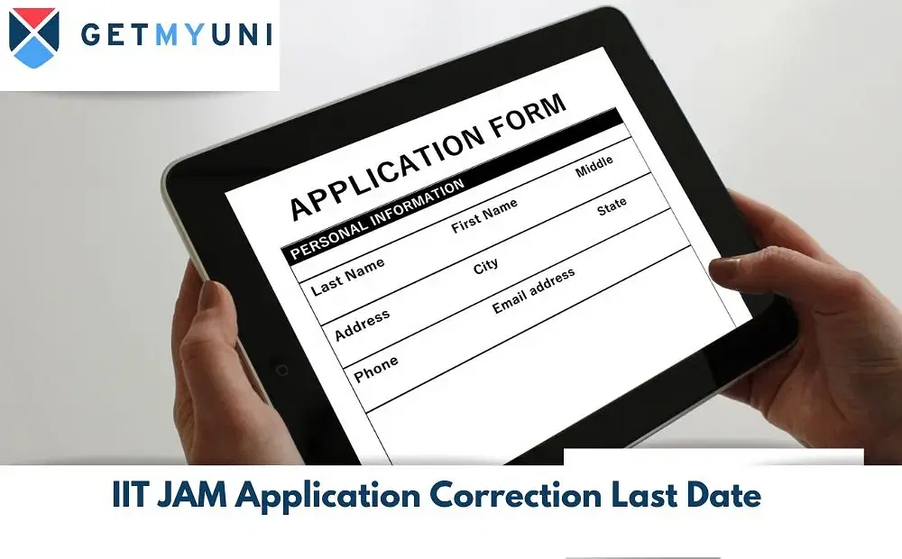 IIT JAM Application Correction Last Date