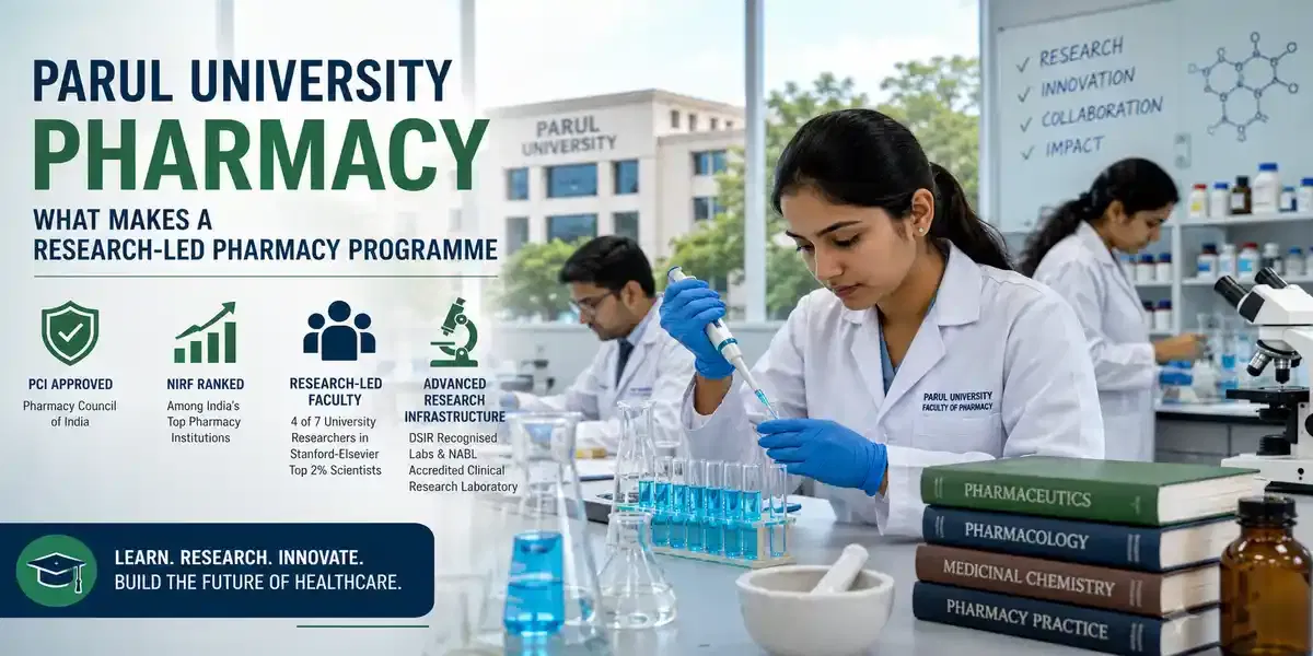 Parul University Pharmacy: NIRF-Ranked, PCI-Approved, and Research-Led