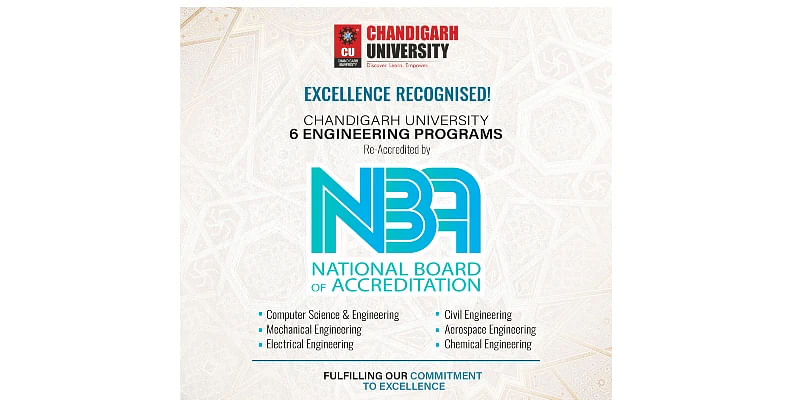 Chandigarh University Re-Accredited by National Board of Accreditation (NBA)