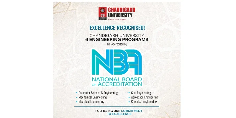 Chandigarh University Re-Accredited by National Board of Accreditation (NBA)