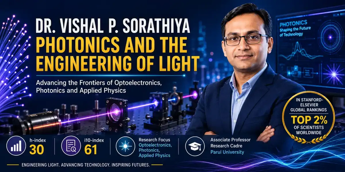 Dr. Vishal P. Sorathiya: Photonics and the Engineering of Light at Parul University