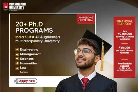 Chandigarh University, Uttar Pradesh, to offer Admissions Open for Ph.D. Programs - January 2026 Intake