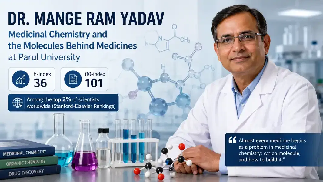 Dr. Mange Ram Yadav: Medicinal Chemistry and the Molecules Behind Medicines at Parul University