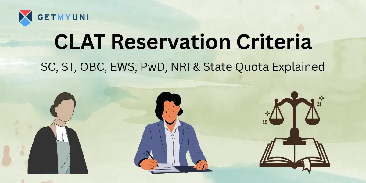 CLAT Reservation Criteria: SC, ST, OBC, EWS, PwD, NRI & State Quota Explained