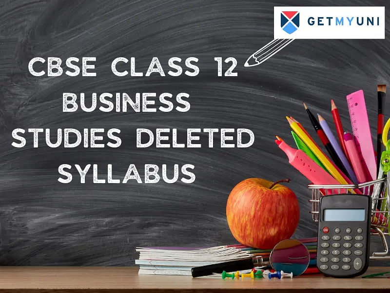 CBSE Class 12 Business Studies Deleted Syllabus 2024-25 - Download PDF