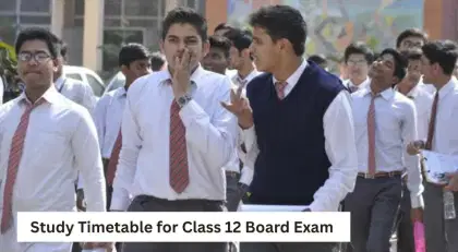 Ultimate Study Timetable for Class 12 Board Exam (Sample 8-hour plan)