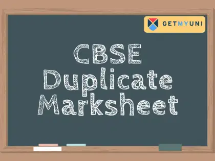 CBSE Duplicate Marksheet: Direct Link, Application Process and Fees