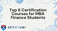Top 6 Certification Courses For MBA Finance Students Getmyuni