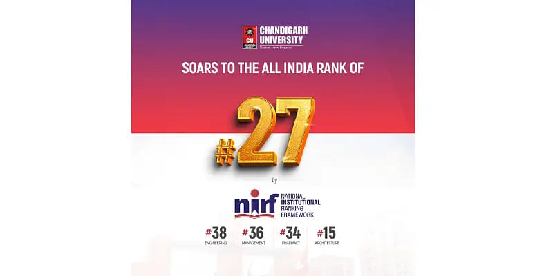 Chandigarh University Secures a Top Spot in NIRF Rankings 2023