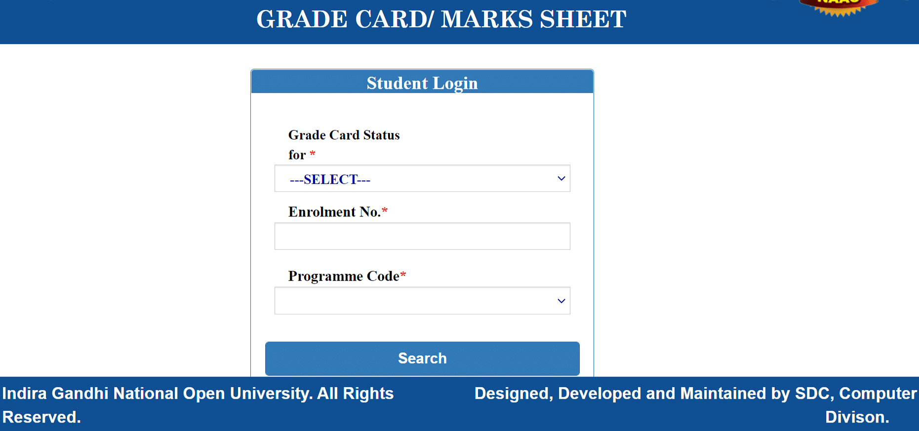 ignou assignment mark sheet