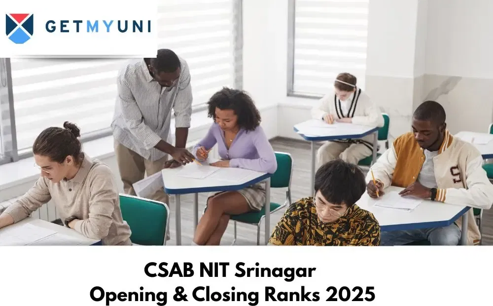 CSAB NIT Srinagar Opening & Closing Ranks 2025