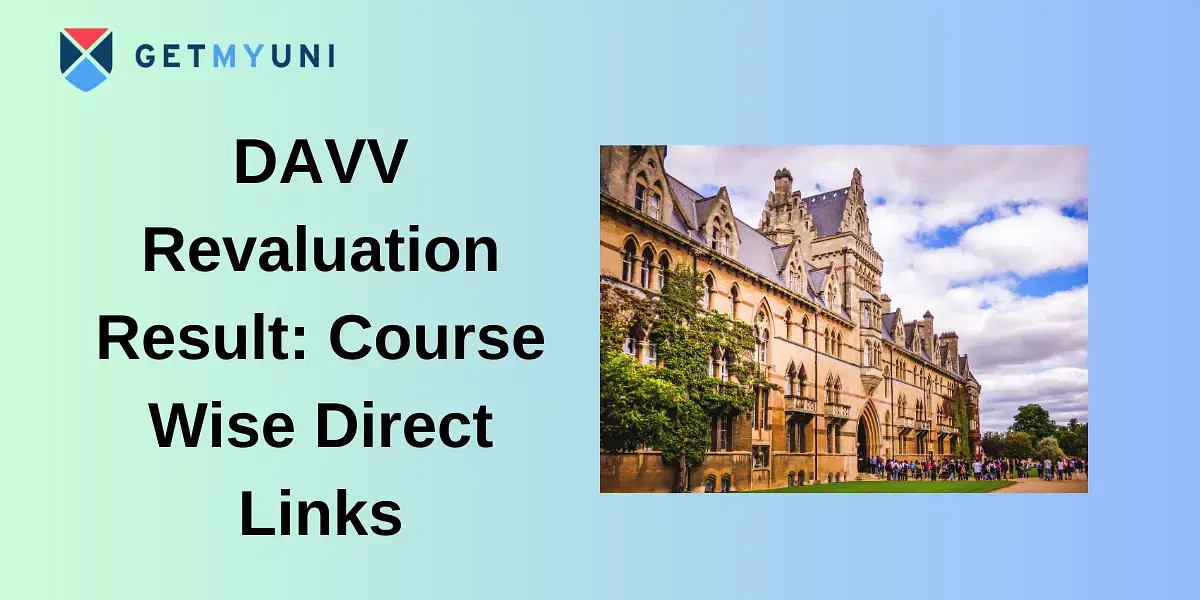 DAVV Revaluation Result 2025: Course Wise Direct Links