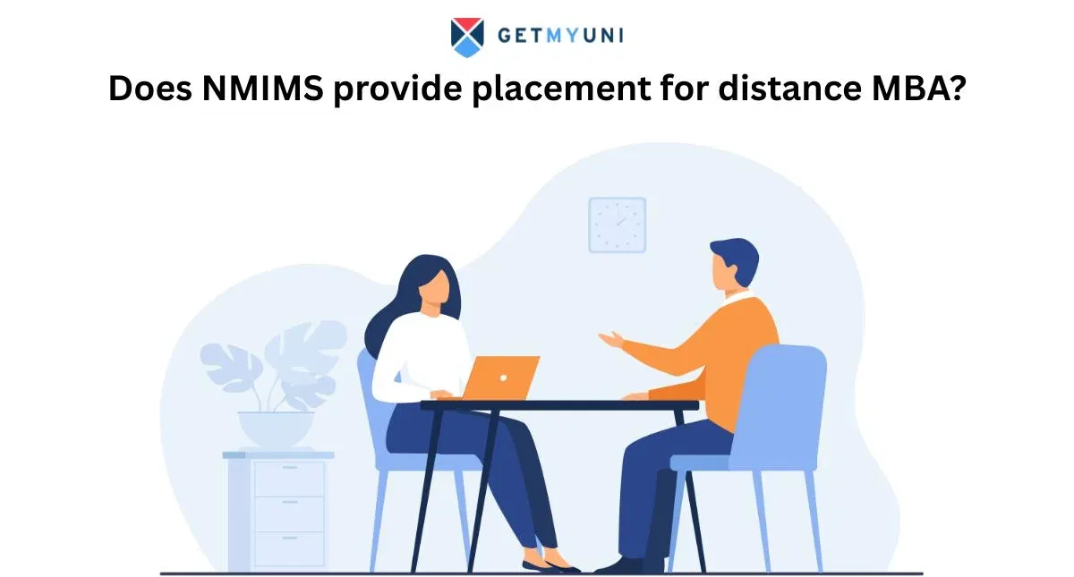 Does NMIMS provide placement for distance MBA?