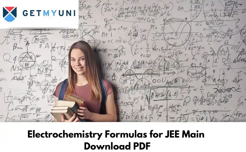 Electrochemistry Formulas for JEE Main 2026 - Download PDF