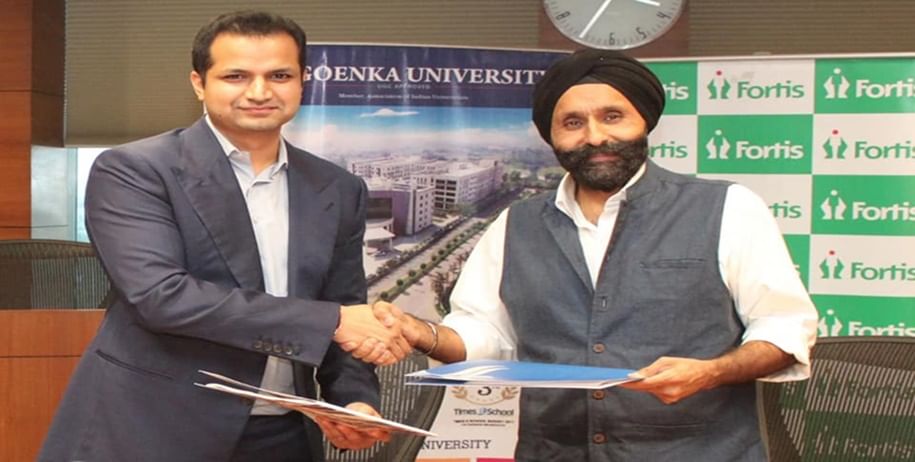 Gd Goenka University signs MoU with Fortis Healthcare