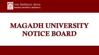 Magadh University Notice Board | News & Notification |