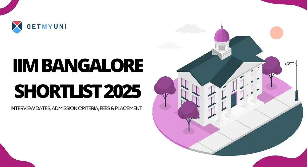 IIM Bangalore Shortlist 2025: Interview Dates, Admission Criteria, Fees & Placement