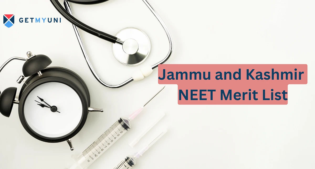 Jammu and Kashmir NEET Merit List 2024