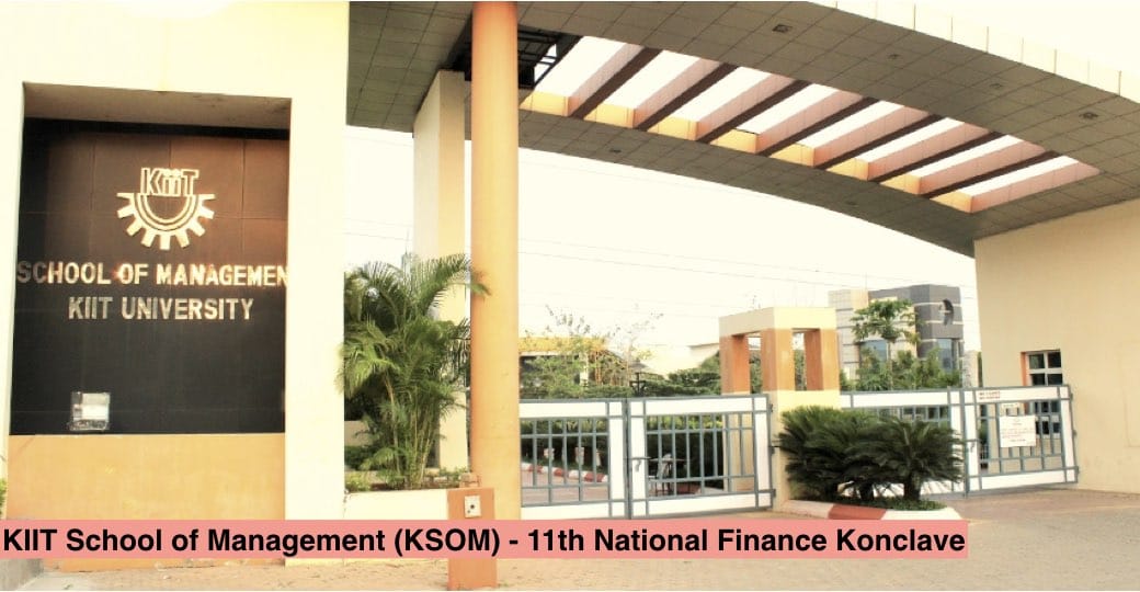 KIIT School of Management (KSOM) organized its 11th National Finance Konclave on 13th December, 2020