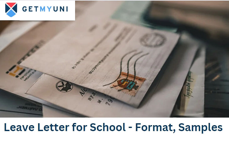 Leave Letter for School - Format, Samples