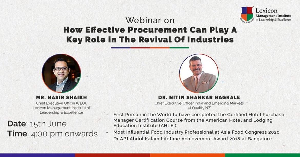 Lexicon MILE Organizing a Webinar with Dr. Nitin Shankar Nagrale