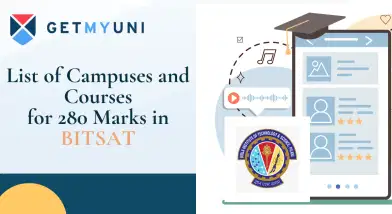 List of Campuses and Courses for 280 Marks in BITSAT 2025