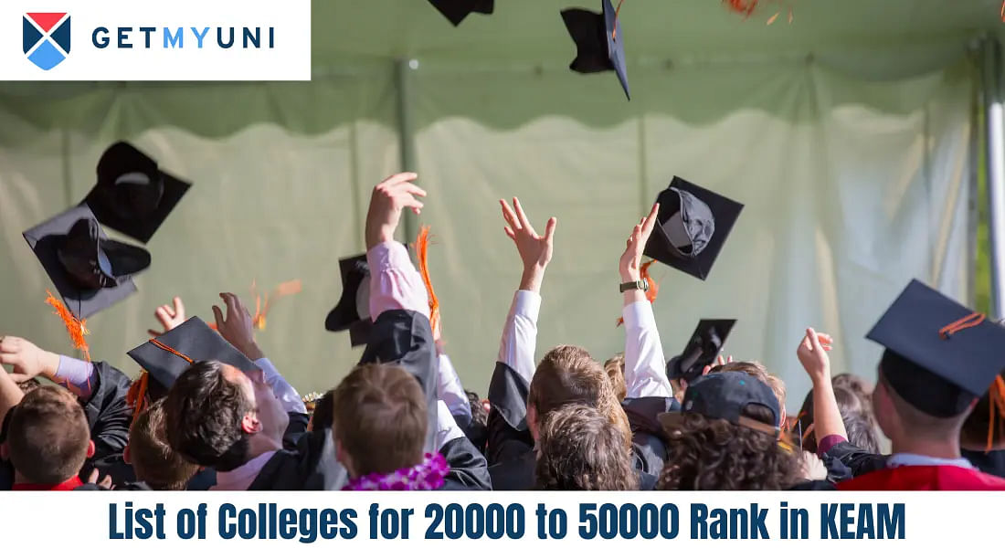List of Colleges for 20000 to 50000 Rank in KEAM
