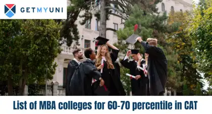 List of MBA Colleges for 60-70 percentile in CAT 2024