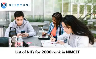 List of NITs for 2000 rank in NIMCET 2025