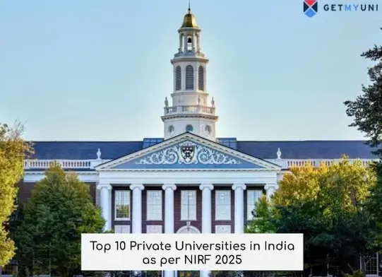 Top 10 Private Universities in India as per NIRF 2025 Ranking