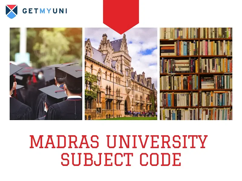 Madras University Subject Code | Courses Offered