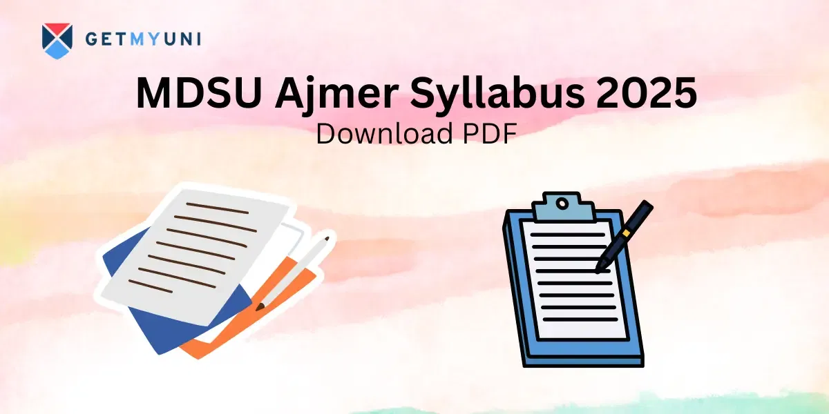 MDSU Ajmer Syllabus 2025: Download PDF