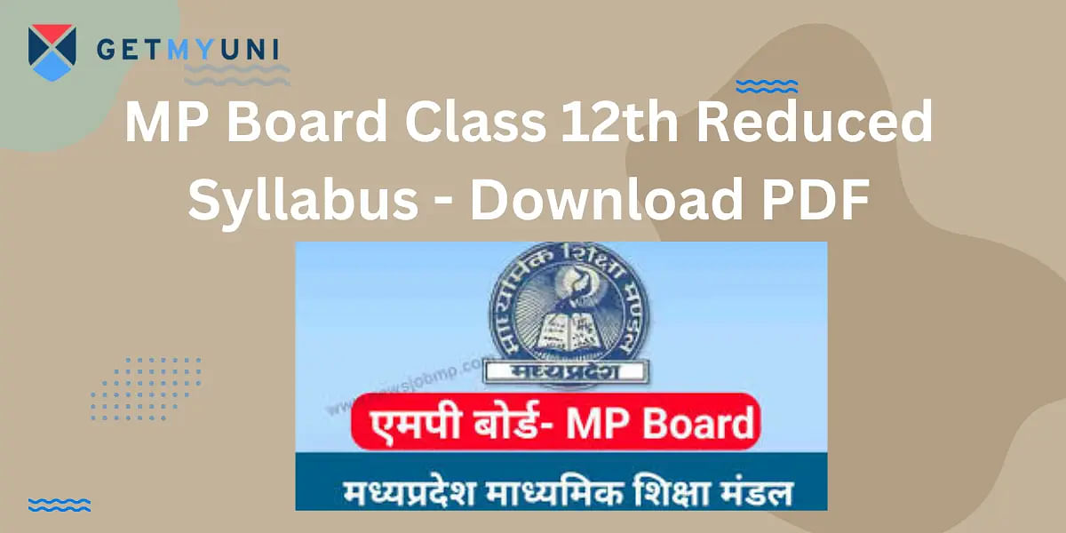 MP Board Class 12th Reduced Syllabus 2024-25 - Download PDF