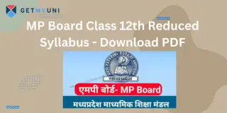MP Board Class 12th Reduced Syllabus 2025-26: Download PDF