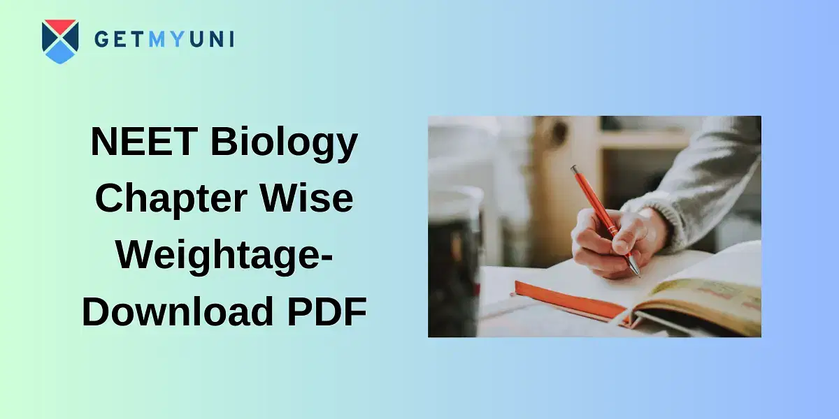 NEET Biology Chapter Wise Weightage 2025 - Download PDF