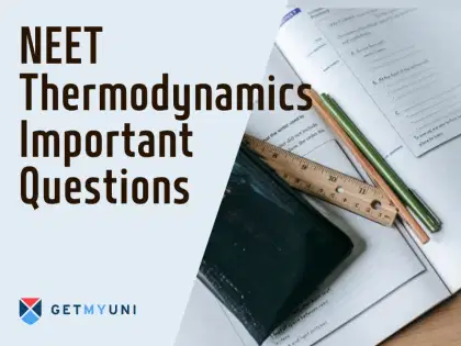 Thermodynamics NEET Important Questions PDF FREE Download