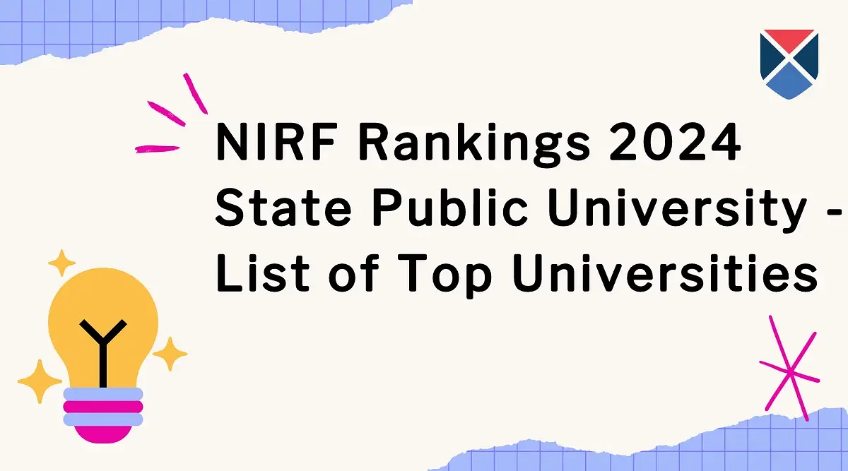 NIRF Rankings 2024 State Public University List of Top Universities