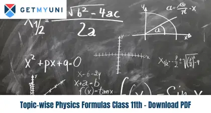 Topic-wise Physics Formulas Class 11th - Download PDF