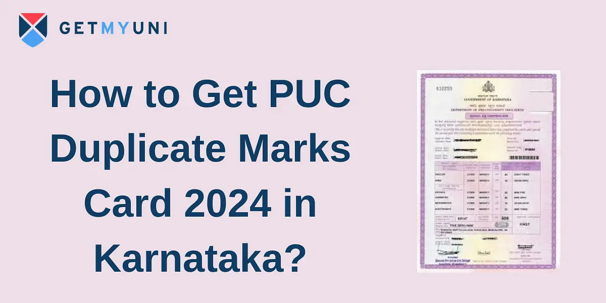 How to Get PUC Duplicate Marks Card 2024 in Karnataka?
