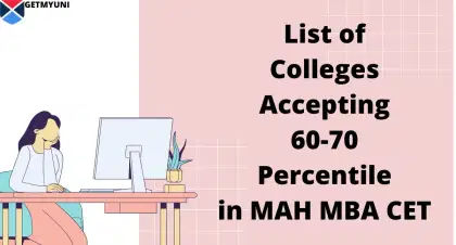 List of Top Colleges Accepting 60-70 Percentile in MAH MBA CET 2026: Fees, Admission Process