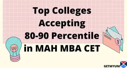 List of Colleges Accepting 80-90 Percentile in MAH MBA CET 2026: Fee Structure, Admission Steps