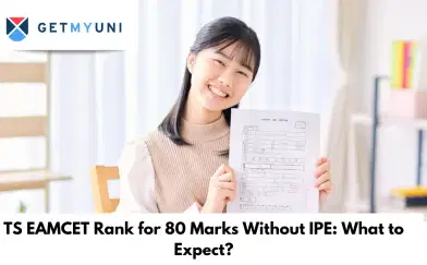 What is the Rank in TS EAMCET 2026 for 80 Marks Without IPE?