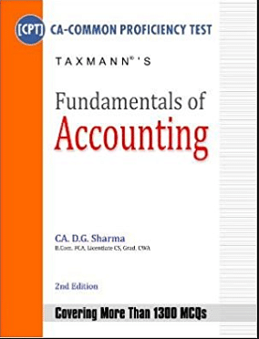 Fundamentals of Accounting (CA CPT) by D.G. Sharma