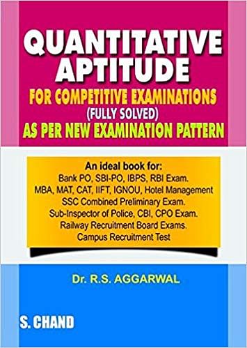 Quantitative Aptitude for Competitive Examinations
